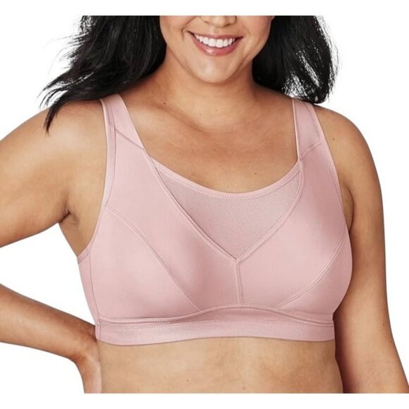 Playtex Womens Size 48D Pink Secrets Bounce Control Wireless Bra Style #US4221 - Picture 1 of 7
